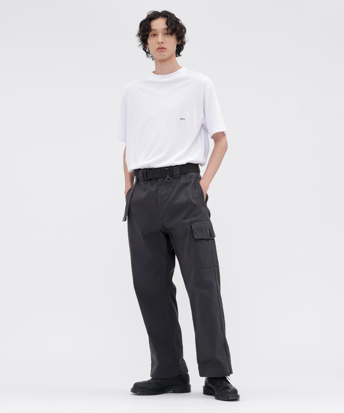 COTTON NYLON TWILL TROUSERS