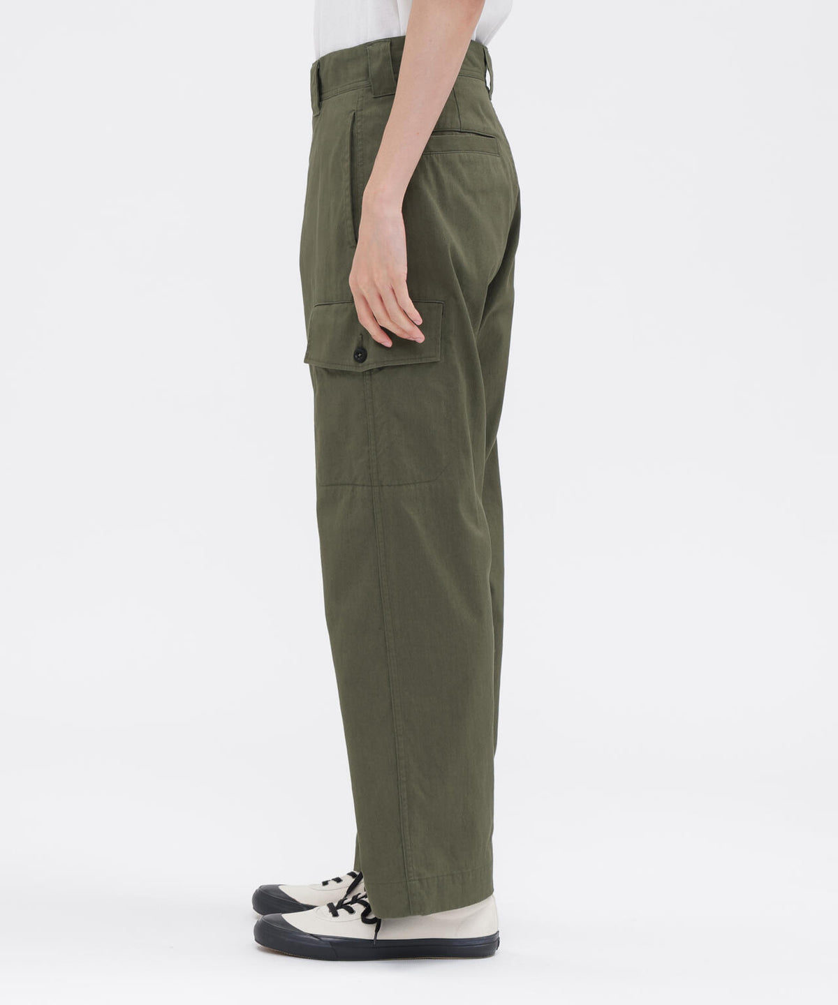 COTTON NYLON TWILL TROUSERS