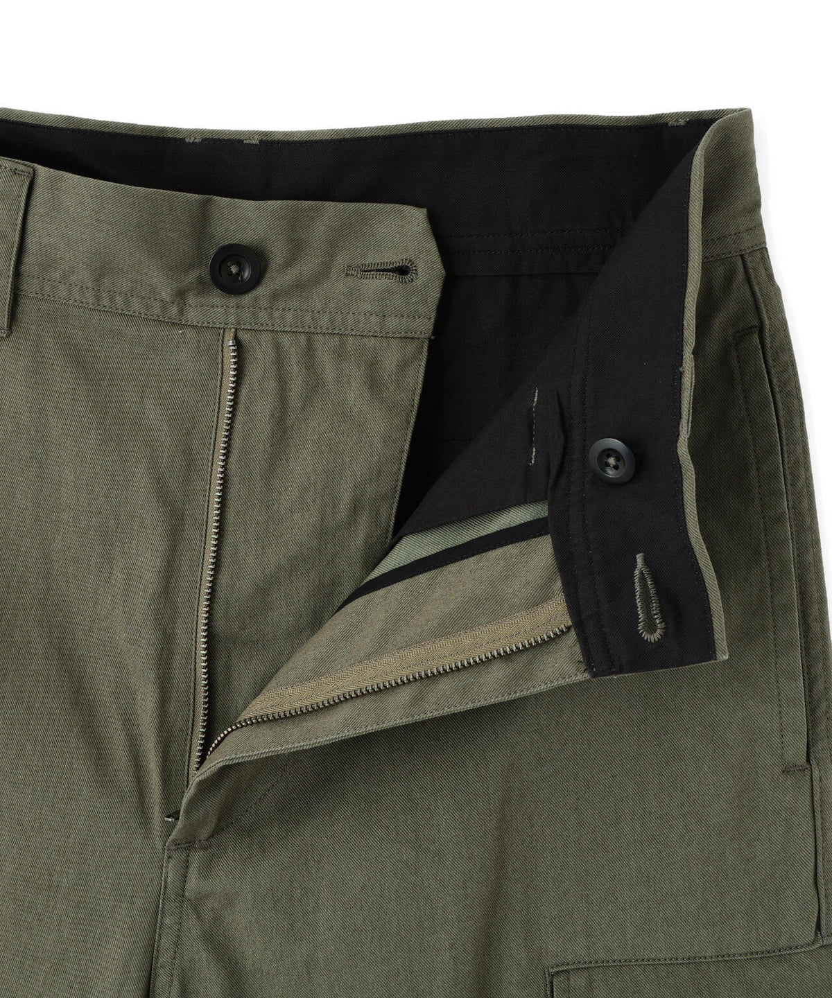 COTTON NYLON TWILL TROUSERS