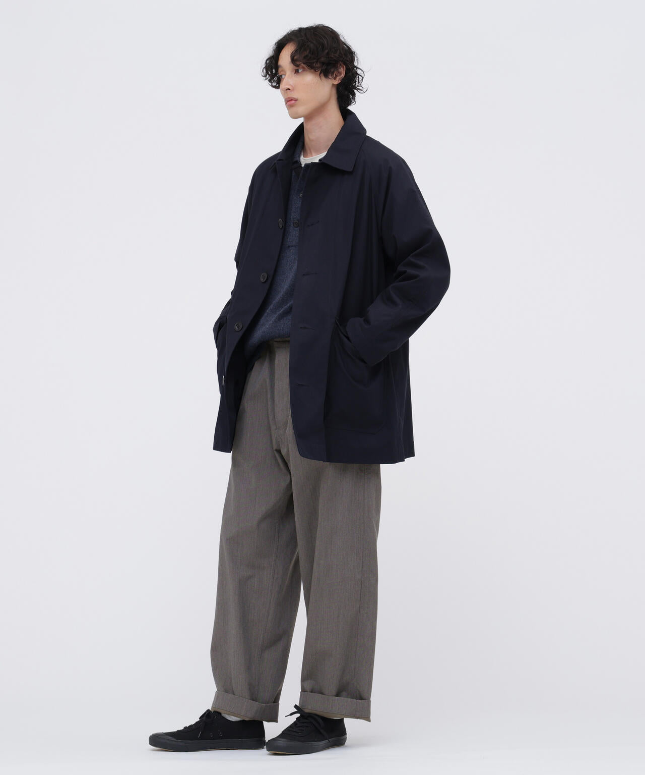 WOOL COTTON TWILL TROUSERS | MARGARET HOWELL（マーガレット