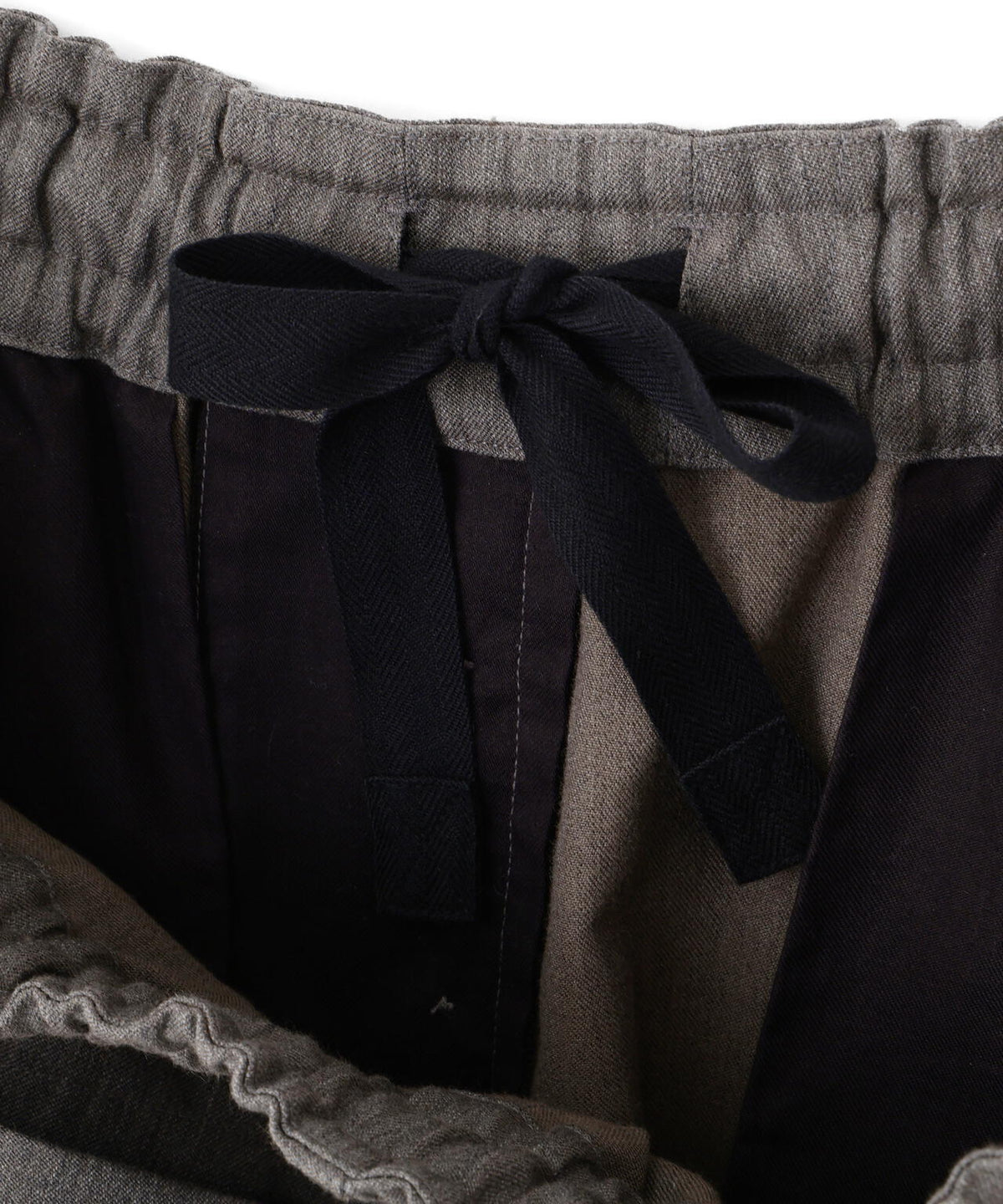 WOOL COTTON TWILL TROUSERS