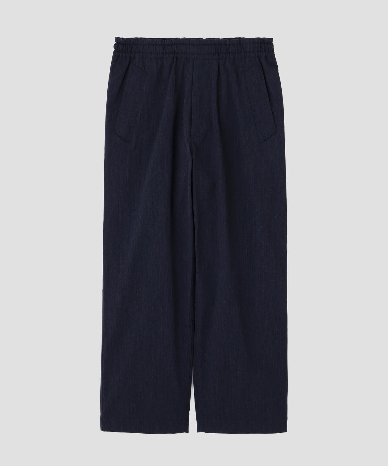 【美品】MHL./マーガレットハウエル/ウールコットンワイドトラウザーズ/紺/M WOOL COTTON TWILL TROUSERS | MARGARET HOWELL（マーガレット