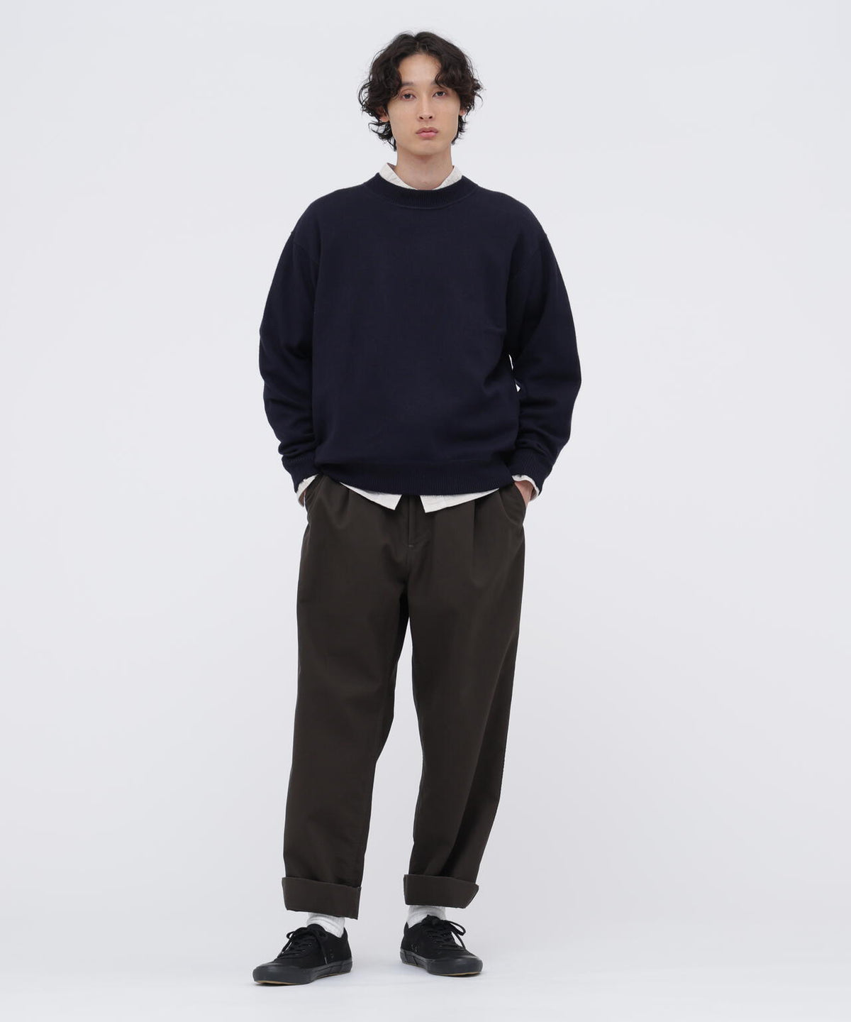 DRY COTTON NEEDLECORD TROUSERS
