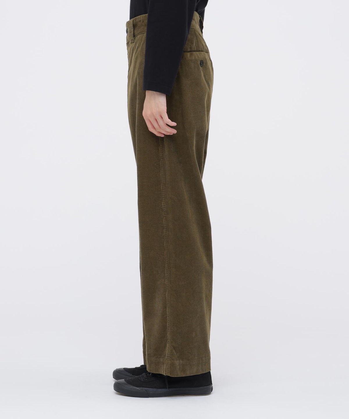 DRY COTTON NEEDLECORD TROUSERS