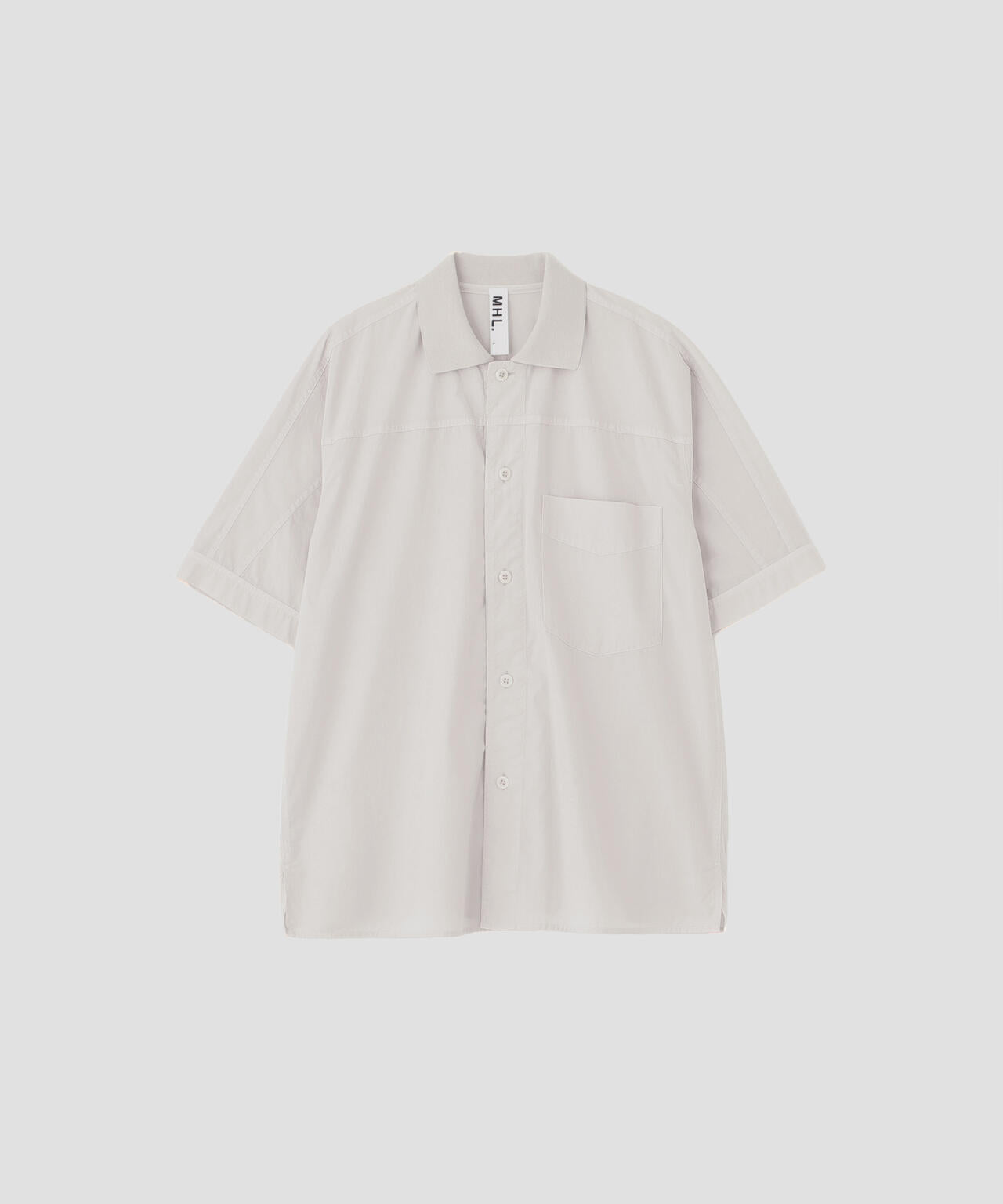 GARMENT DYED COTTON POPLIN SHIRT | MARGARET HOWELL（マーガレット