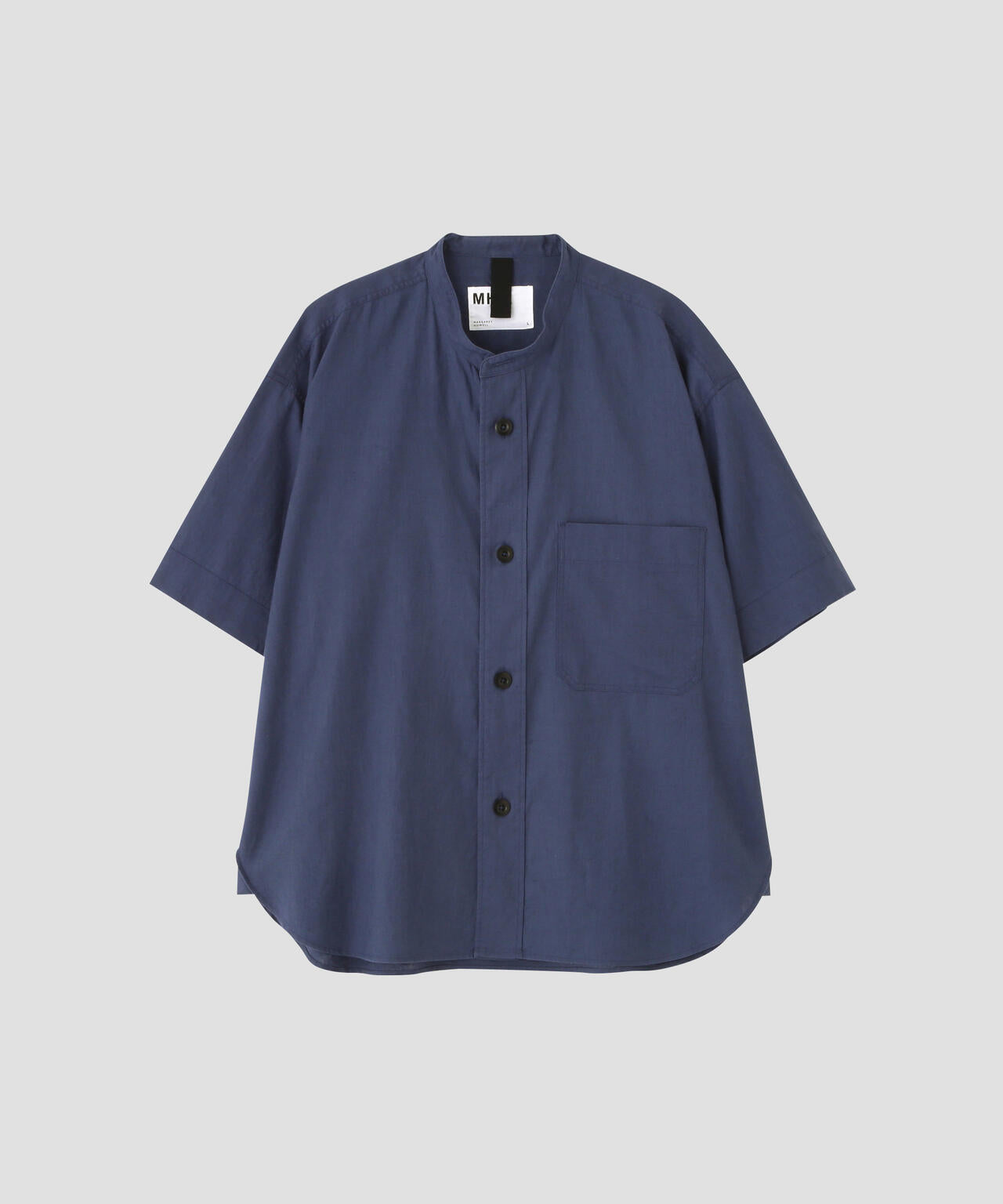 SURFACE DYED COTTON LINEN SHIRT | MARGARET HOWELL（マーガレット