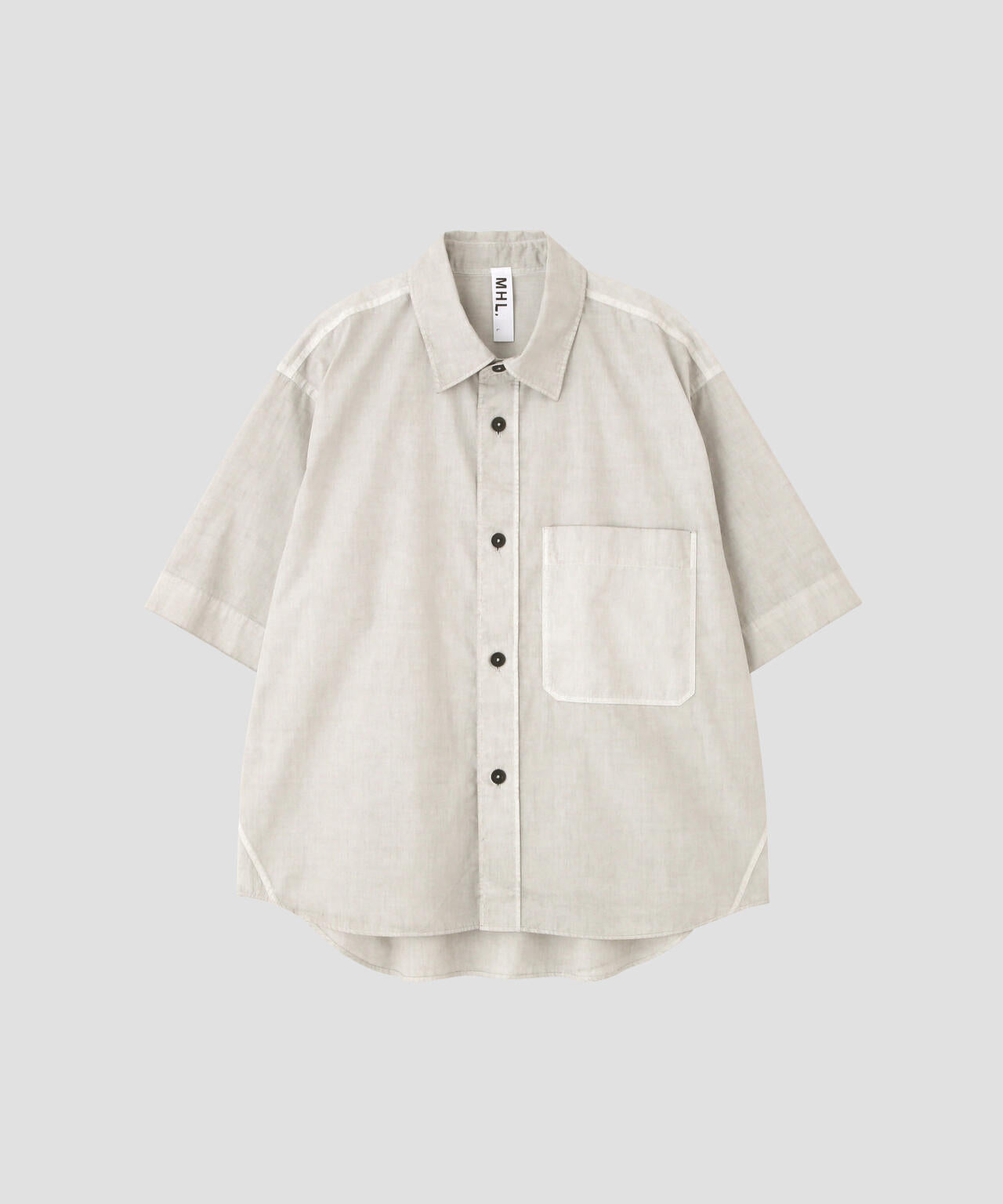 CARBON DYED COTTON POLIN SHIRT