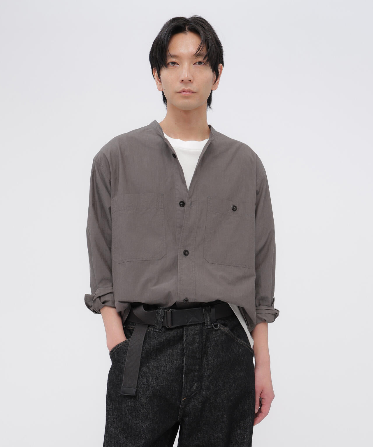 END ON END WEAVE COTTON SHIRT | MARGARET HOWELL（マーガレット