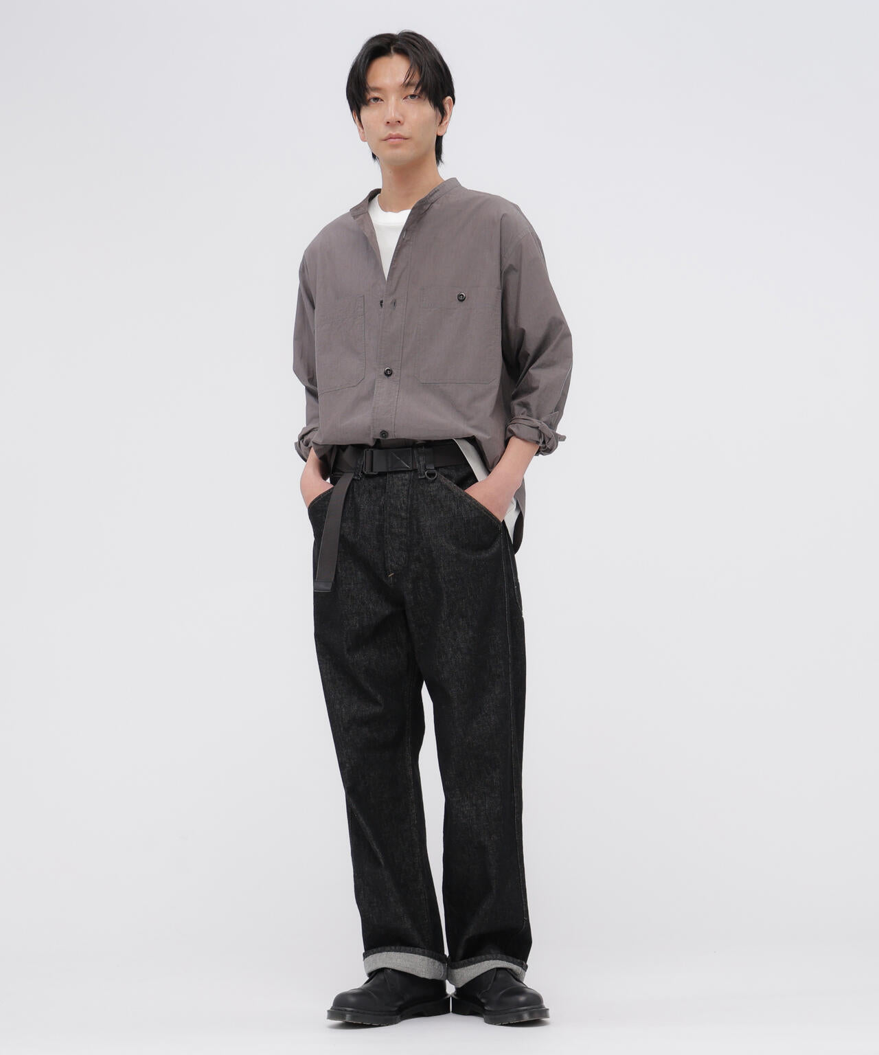 END ON END WEAVE COTTON SHIRT