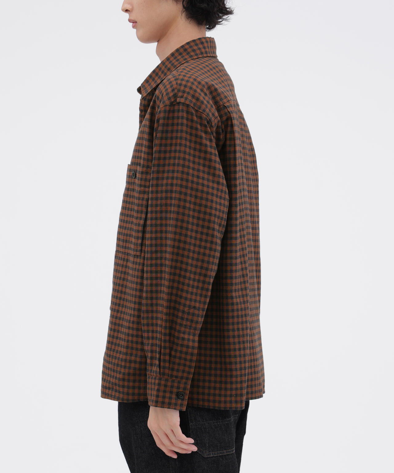 FADED LINEN COTTON PLAINWEAVE SHIRT | MARGARET HOWELL