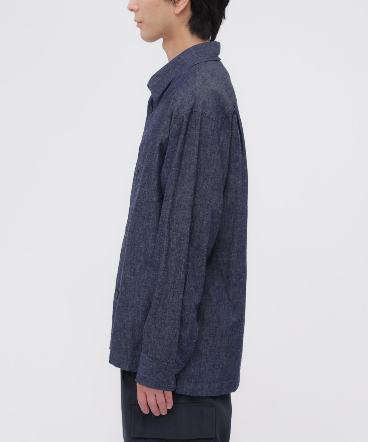 COTTON LINEN DENIM SHIRT | MARGARET HOWELL（マーガレット・ハウエル