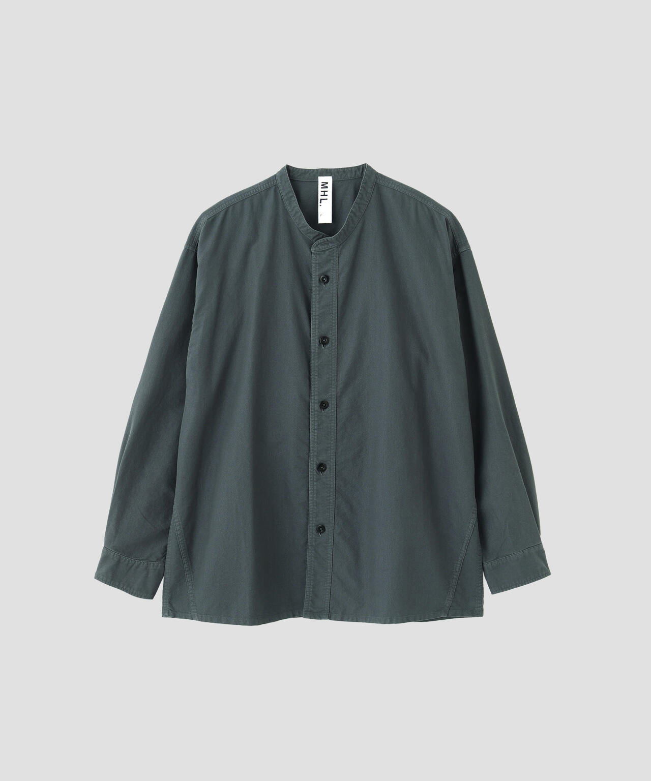 マーガレットハウエル MHL 2023 ウォッシュド ポプリン ワーク シャツ SOFT HOPSACK SHIRT | MARGARET HOWELL（マーガレット・ハウエル
