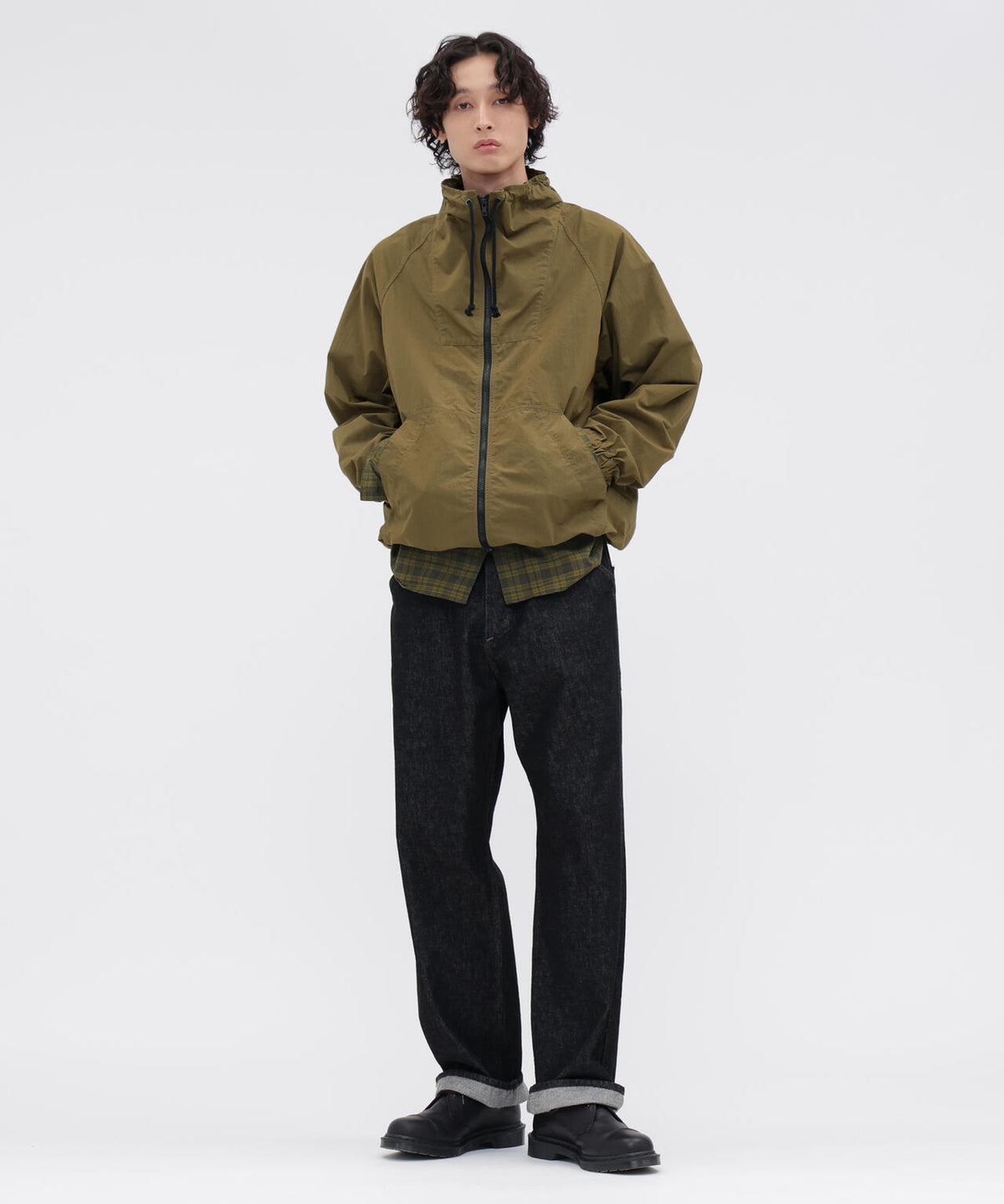 TONAL COTTON CHECK SHIRT