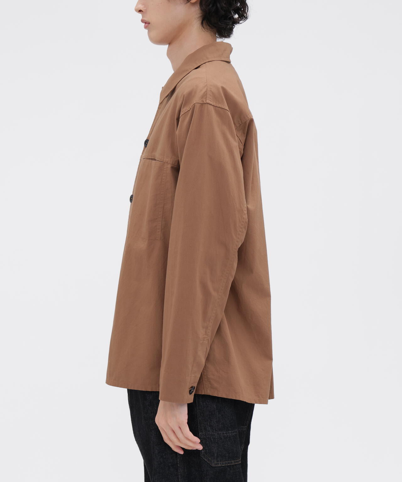 DRY COTTON LINEN PLAINWEAVE SHIRT | MARGARET HOWELL（マーガレット