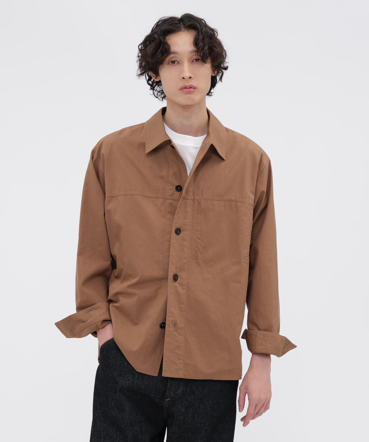 DRY COTTON LINEN PLAINWEAVE SHIRT