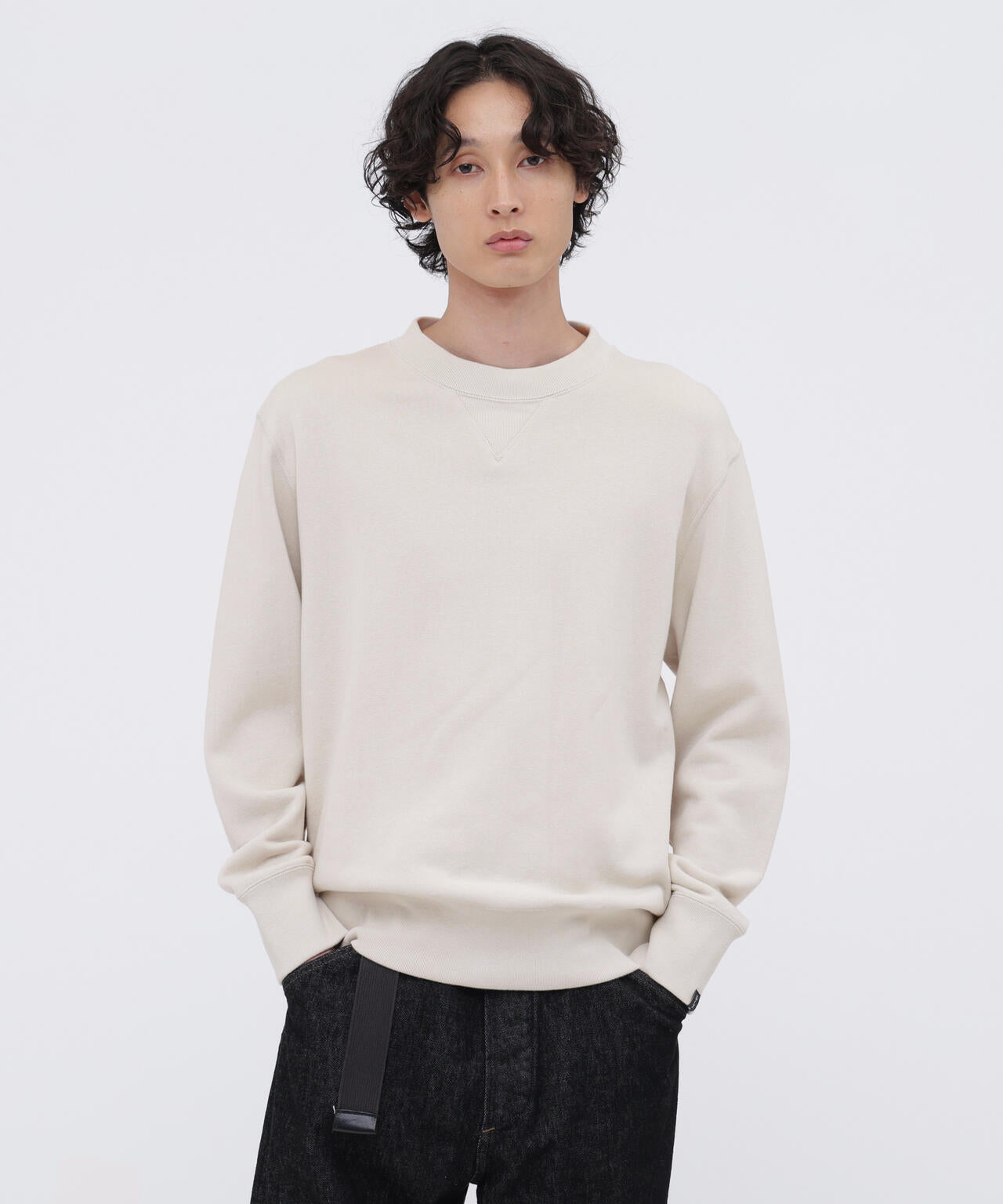 LIGHT LOOPBACK COTTON CREW NECK | MARGARET HOWELL（マーガレット