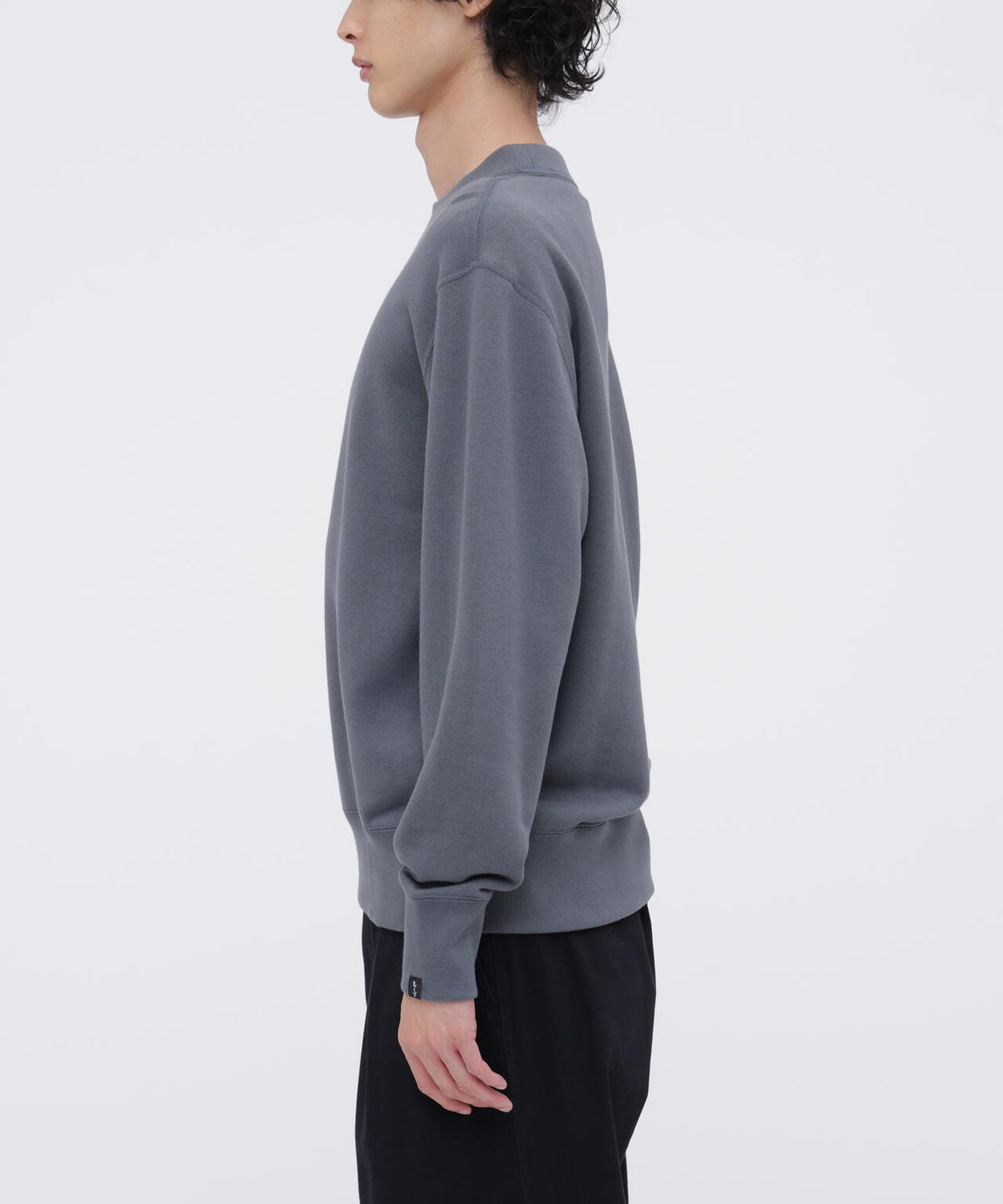 LIGHT LOOPBACK COTTON CREW NECK