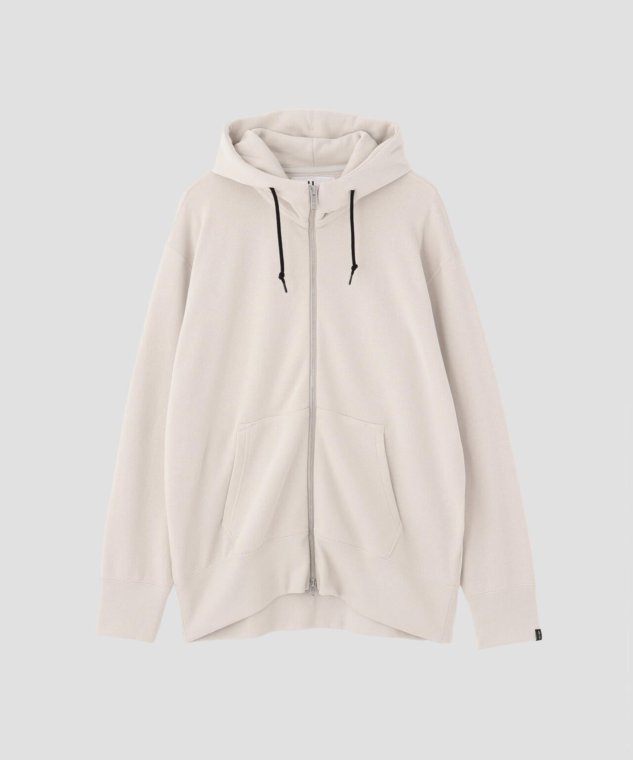 マーガレットハウエル　サイズII　パーカー　フーディ　アイボリー　美品 LIGHT LOOPBACK COTTON ZIP HOODY | MARGARET HOWELL（マーガレット