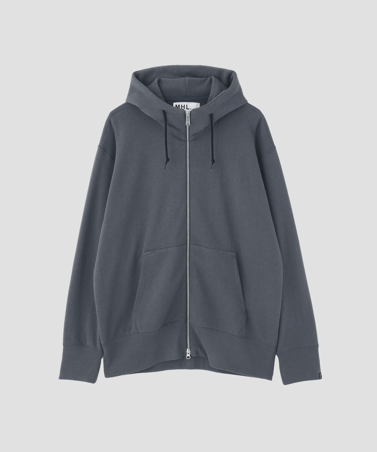 LIGHT LOOPBACK COTTON ZIP HOODY | MARGARET HOWELL（マーガレット