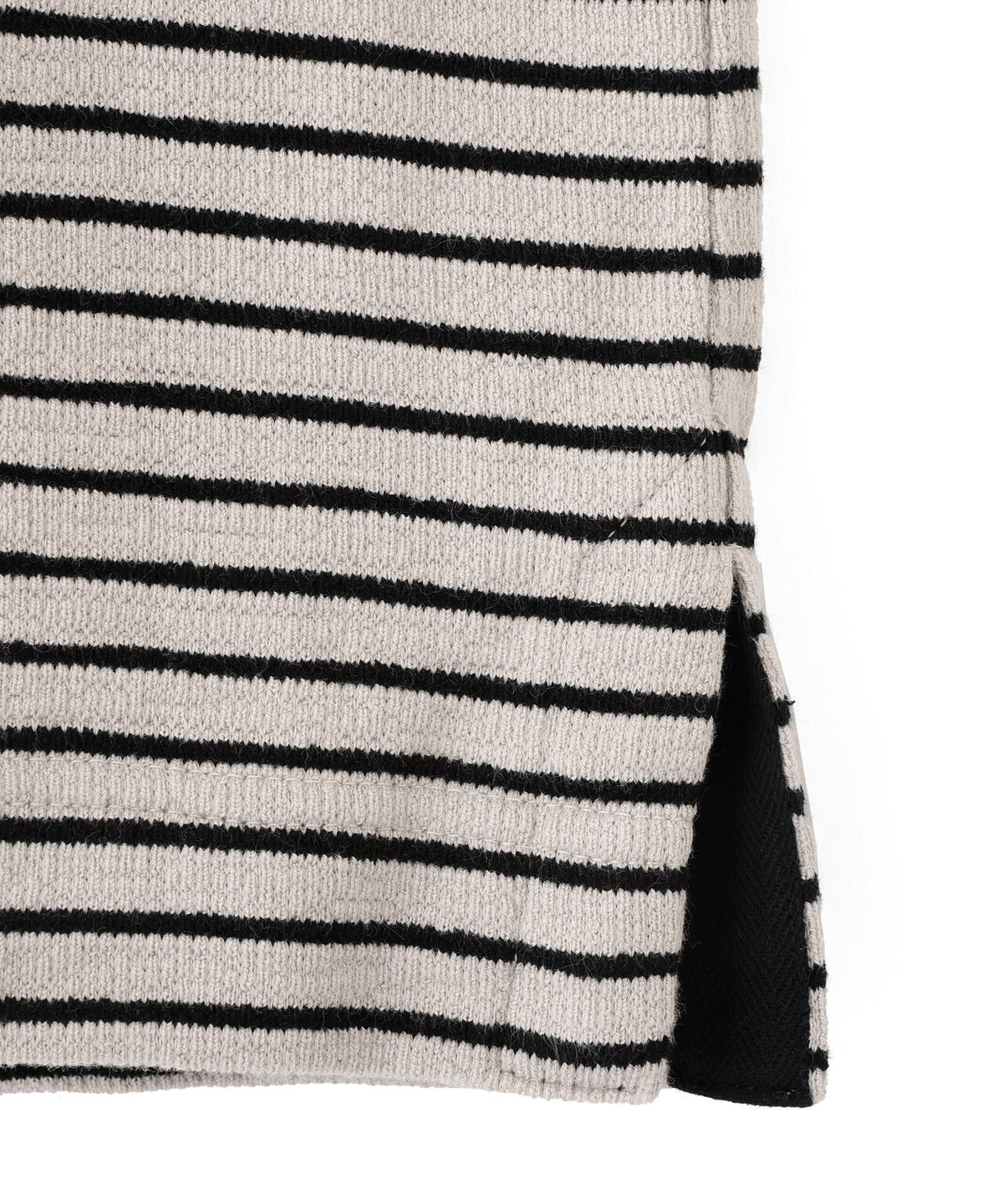TEXTURED COTTON STRIPE TOP