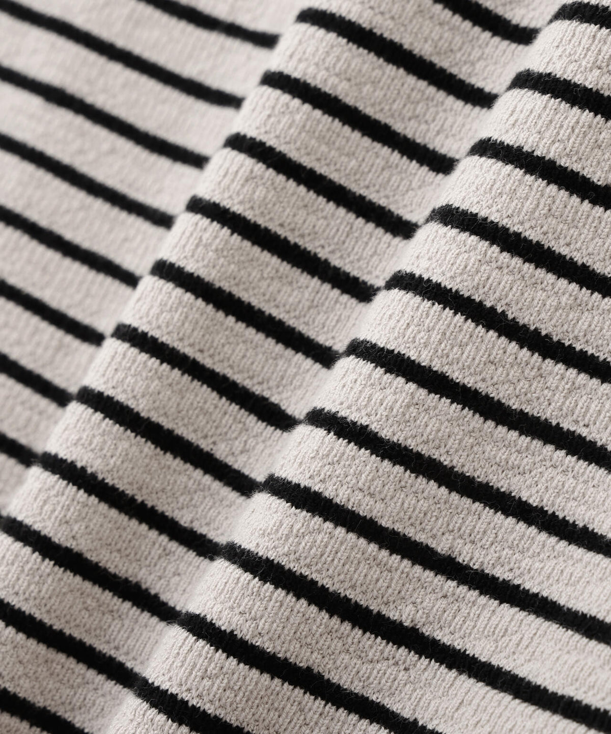 TEXTURED COTTON STRIPE TOP