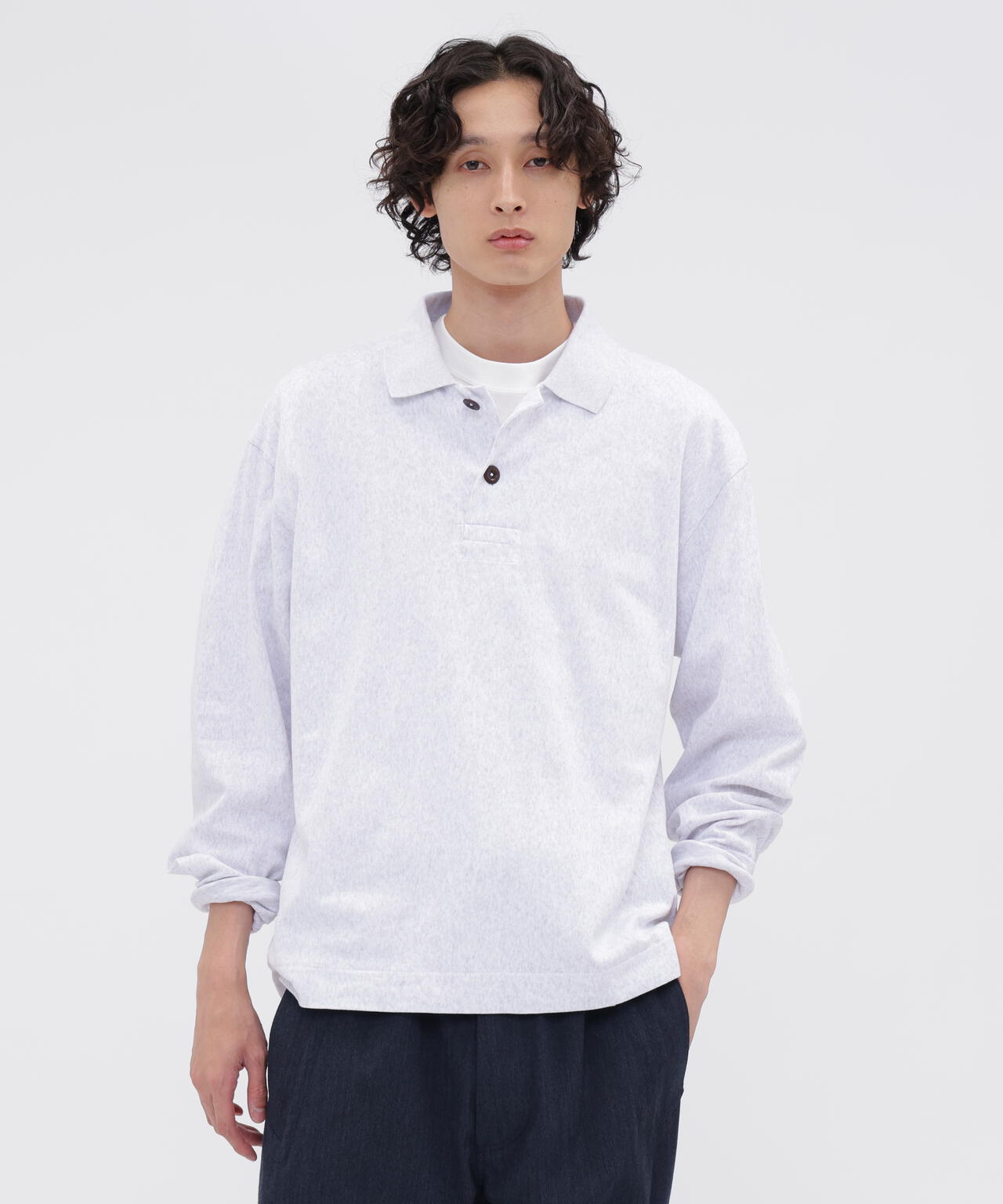 FINE GRAIN COTTON JERSEY TOP | MARGARET HOWELL（マーガレット