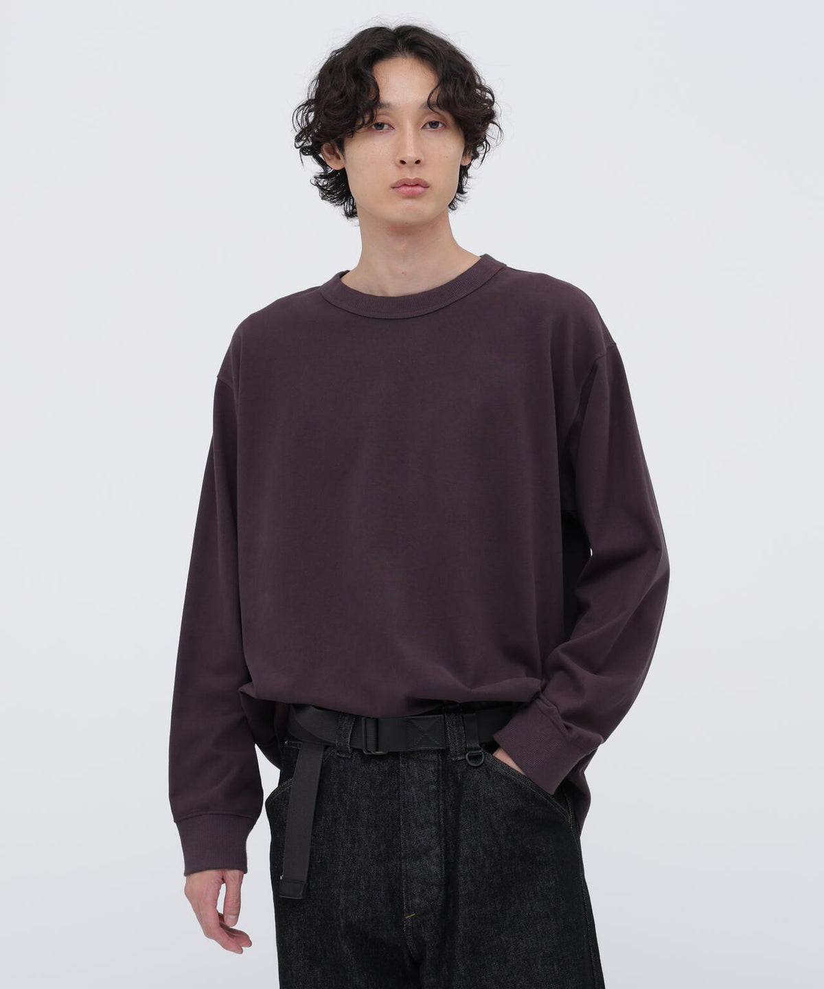 GARMENT DYED DENSE JERSEY TOP