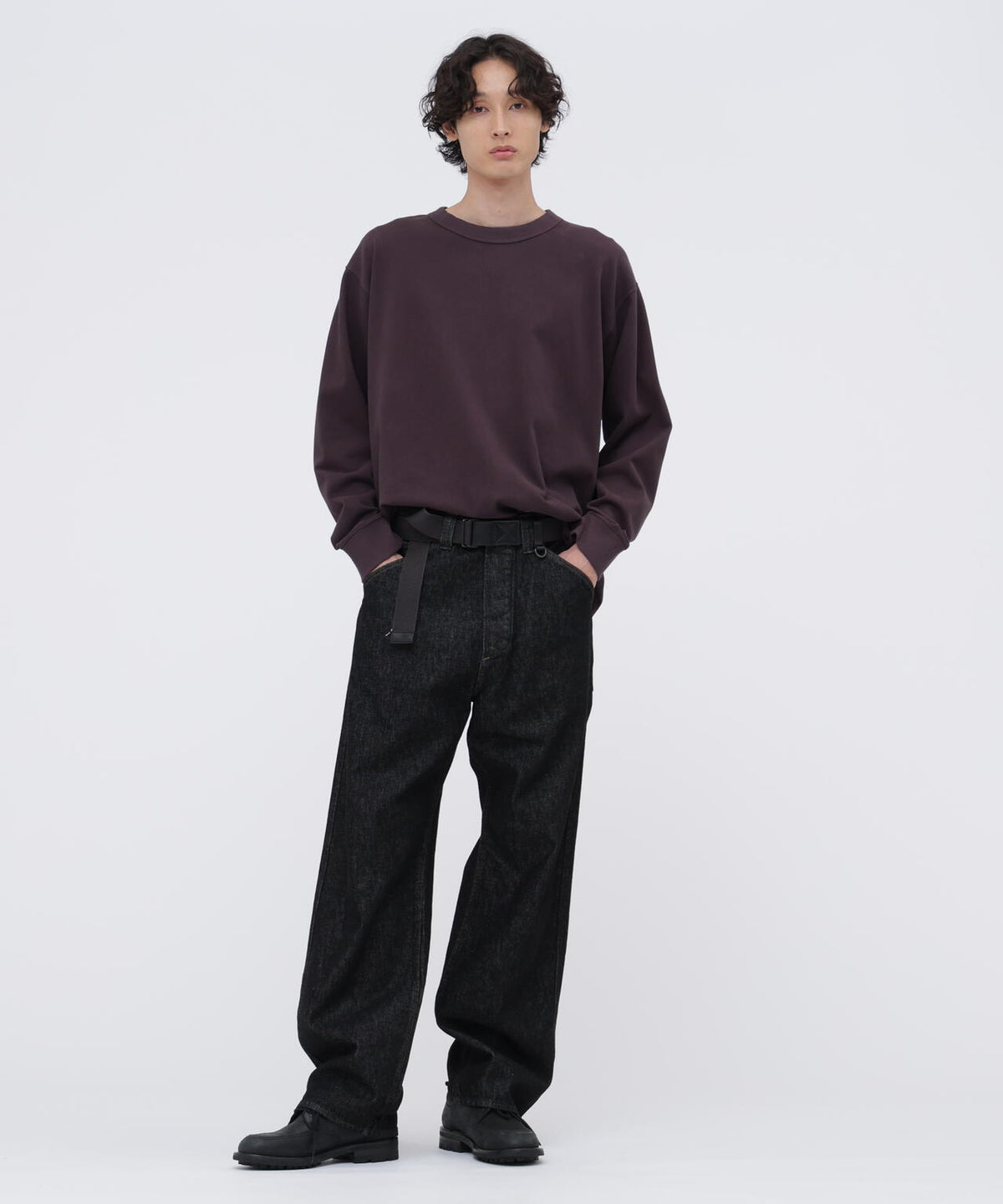 GARMENT DYED DENSE JERSEY TOP