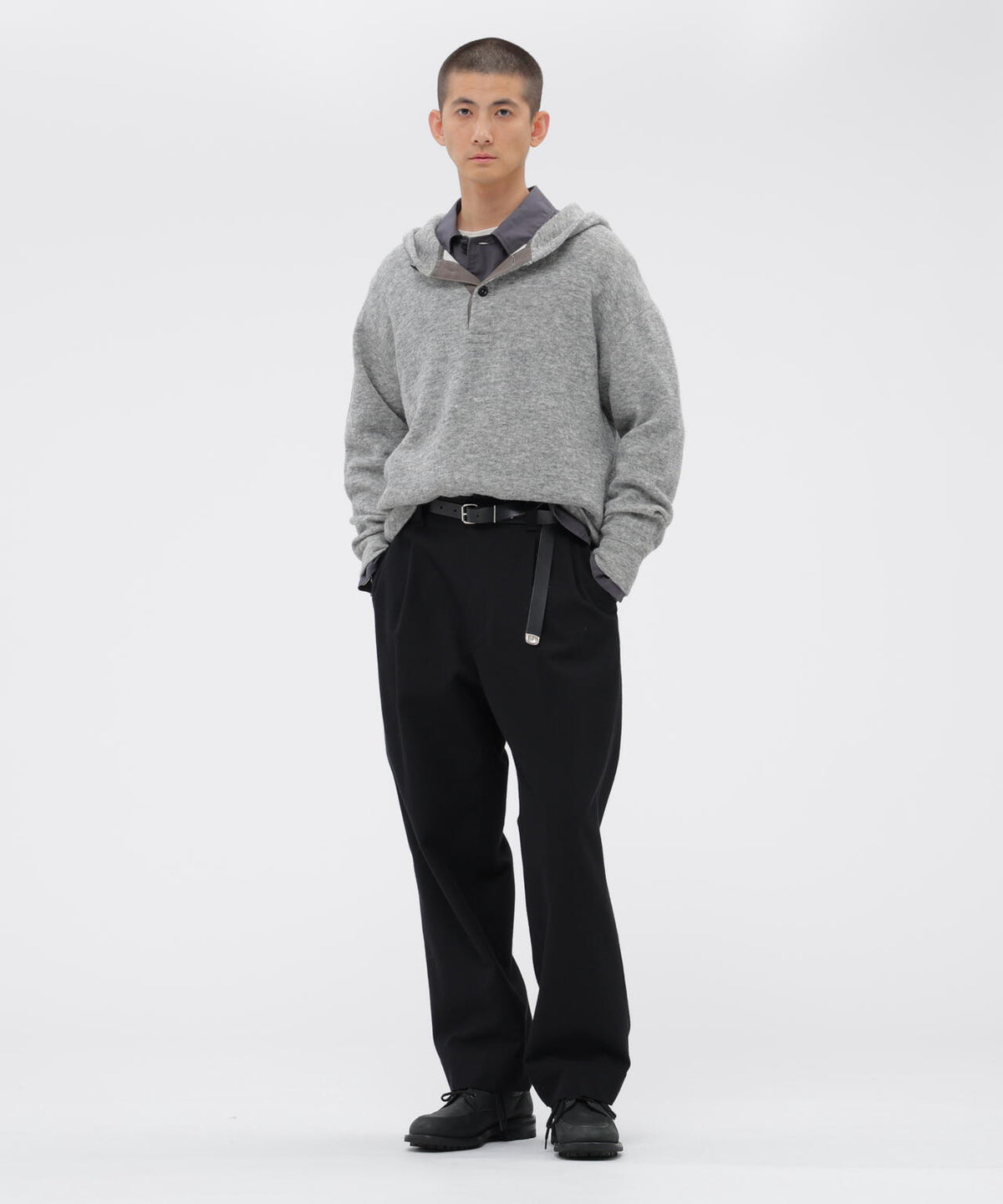 WOOL COTTON JERSEY TOP