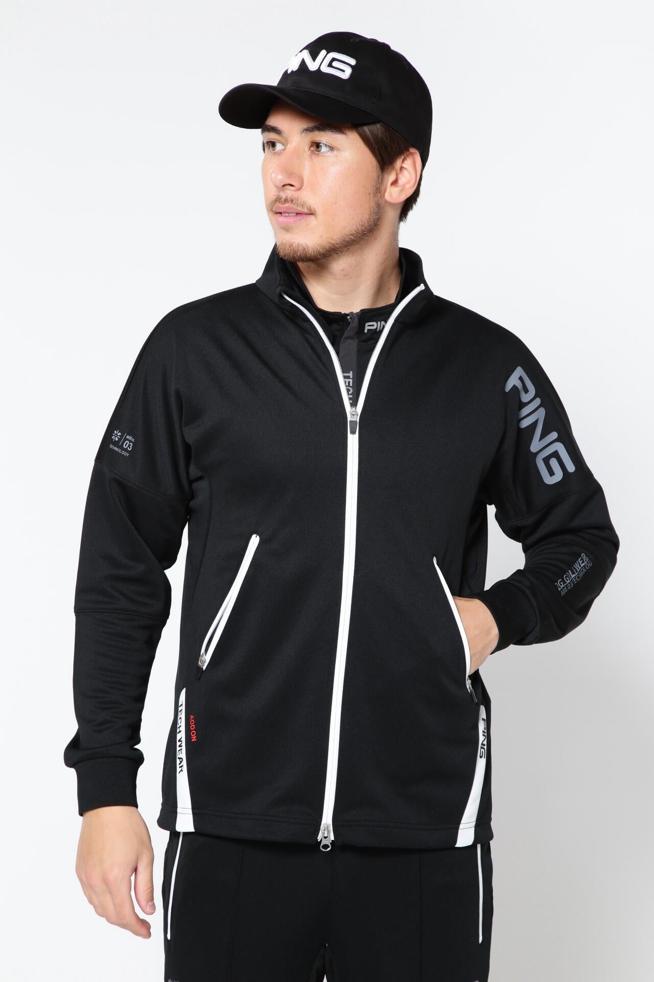 PING APPAREL】アドエルムコンパクトニットブルゾン ＜AddElm＞ (MENS