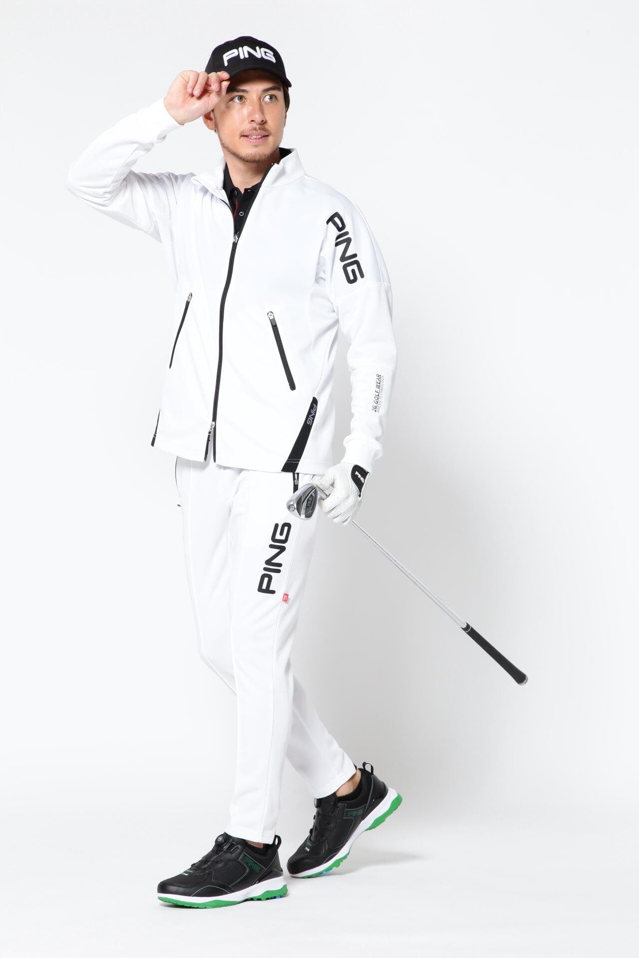 PINGピン　パンツ　アドエルム　ダンボールニットジャケット　ブルゾン PING APPAREL】アドエルムコンパクトニットブルゾン ＜AddElm＞ (MENS