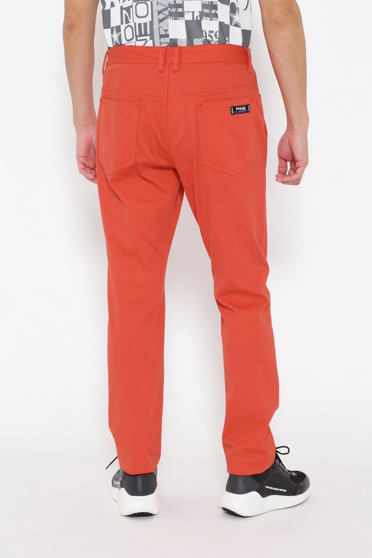 PING APPAREL】ニットツイル ライトテーパード5ポケットストレッチ