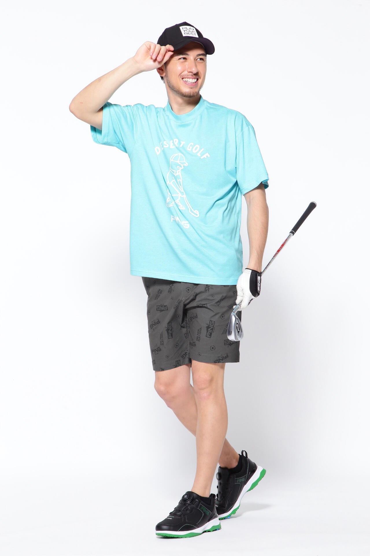 【PING APPAREL】【直営店舗・公式オンライン限定】アリゾナトータル柄 ショートパンツ ＜NATIVE＞ (MENS)