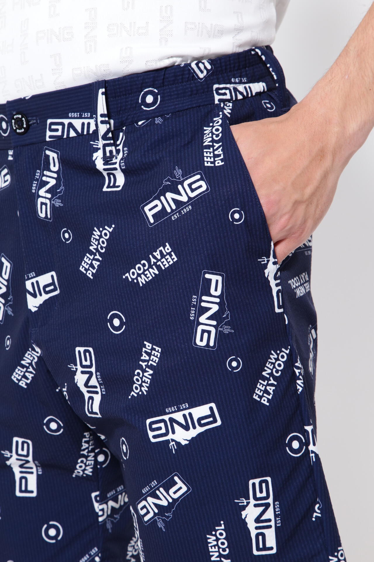 【PING APPAREL】【直営店舗・公式オンライン限定】アリゾナトータル柄 ショートパンツ ＜NATIVE＞ (MENS)
