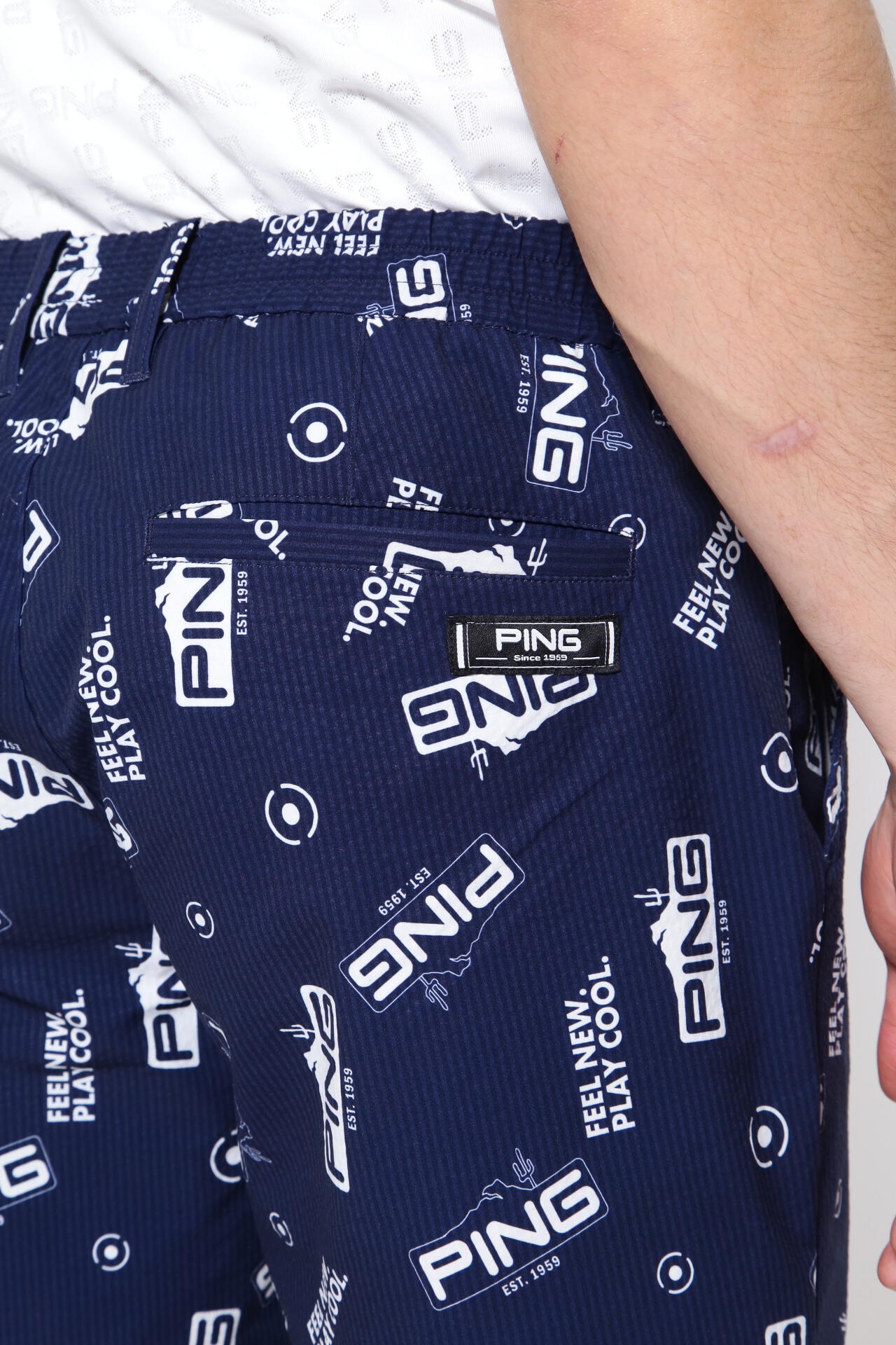 【PING APPAREL】【直営店舗・公式オンライン限定】アリゾナトータル柄 ショートパンツ ＜NATIVE＞ (MENS)