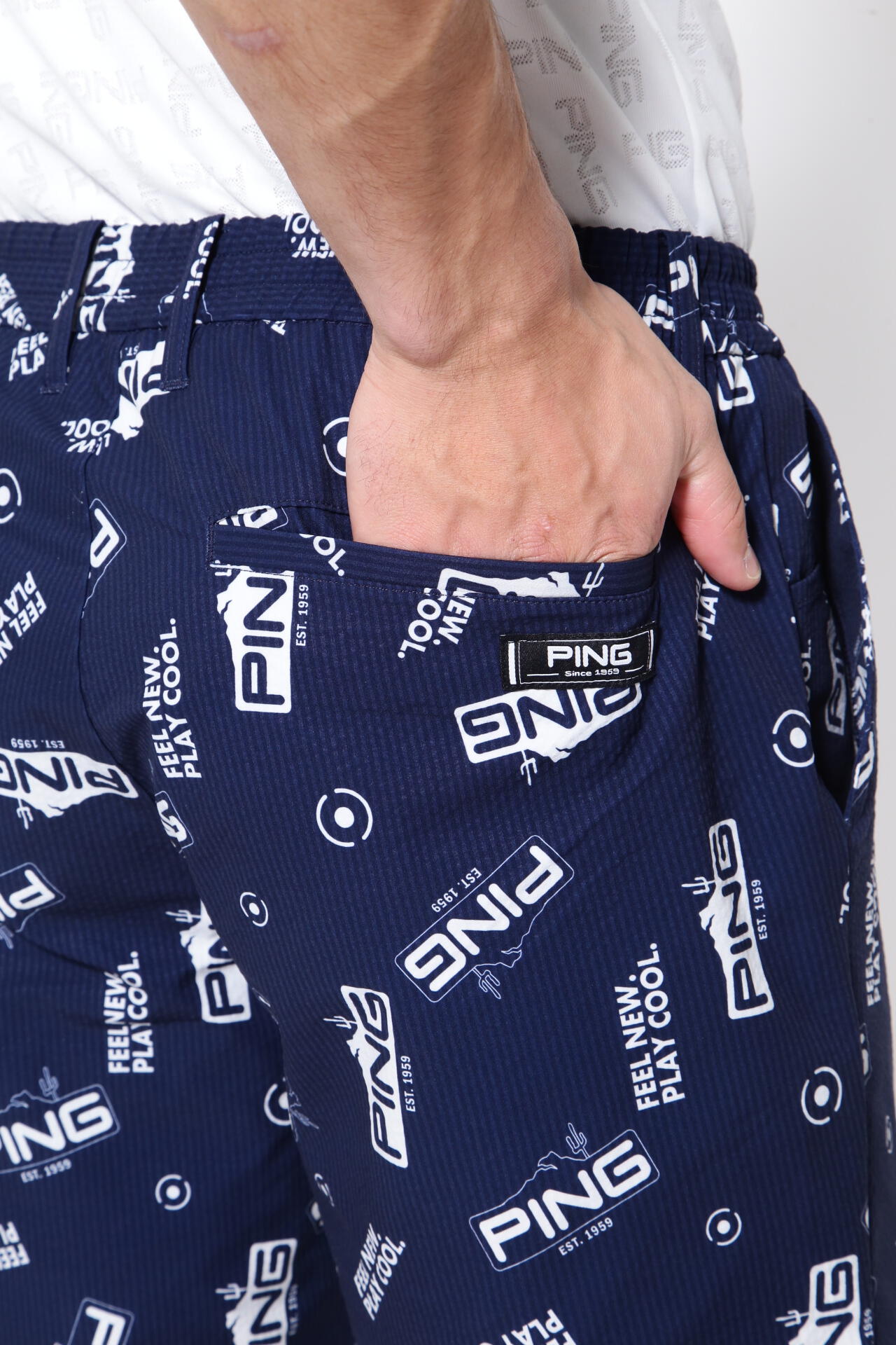 【PING APPAREL】【直営店舗・公式オンライン限定】アリゾナトータル柄 ショートパンツ ＜NATIVE＞ (MENS)