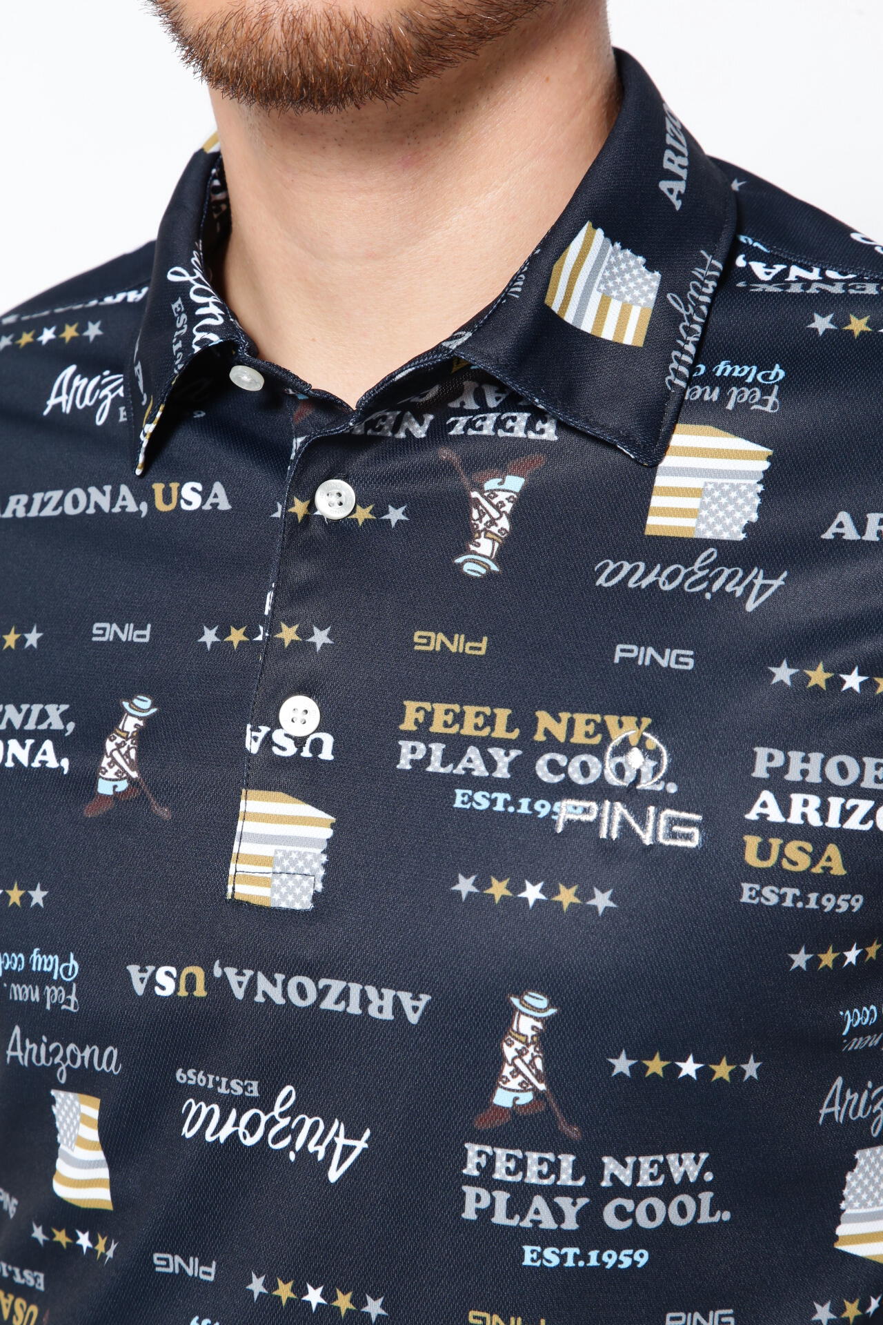 PING ロゴプリント ポロシャツ alpen-group_1062437214