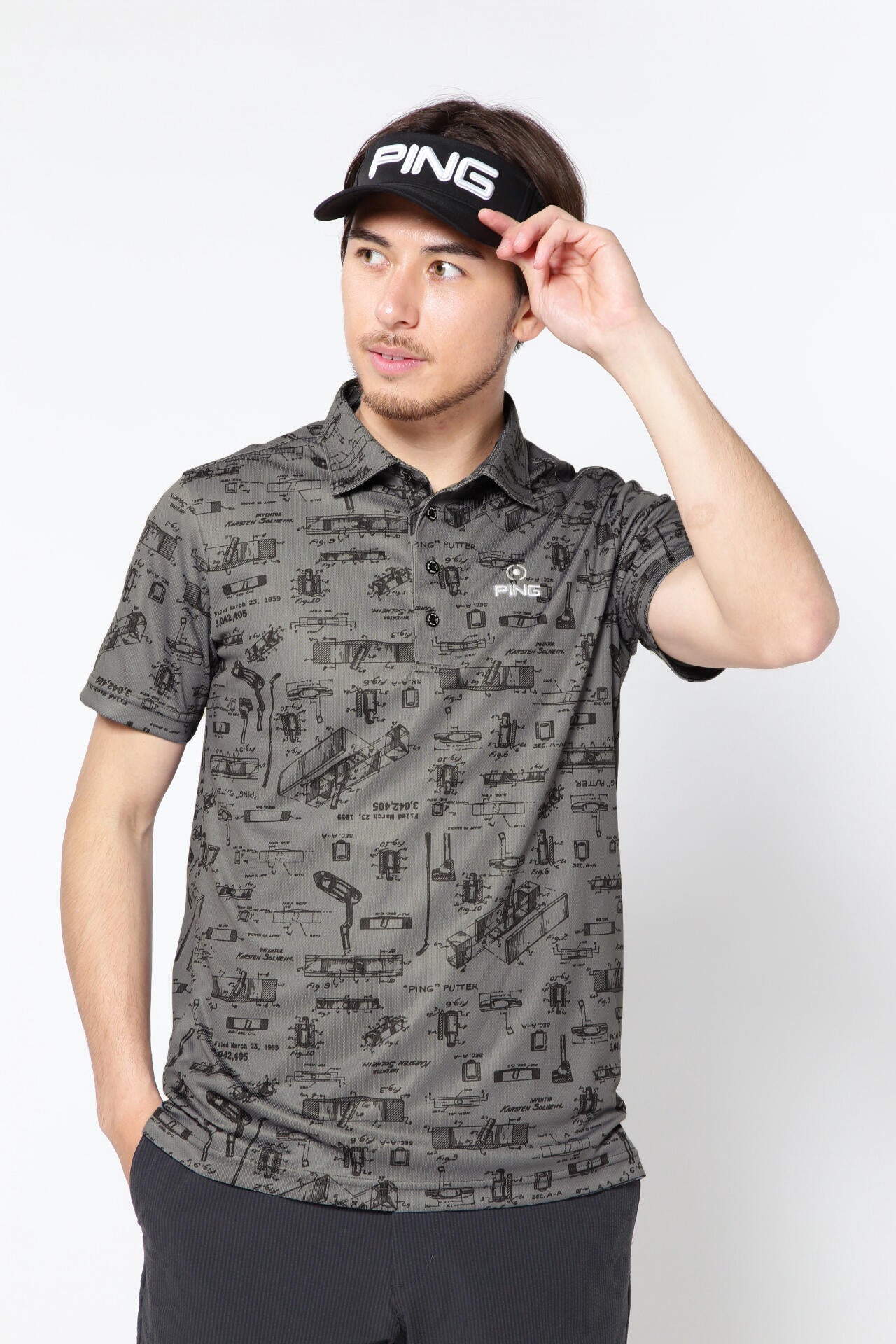 PING ロゴプリント ポロシャツ alpen-group_1062437214