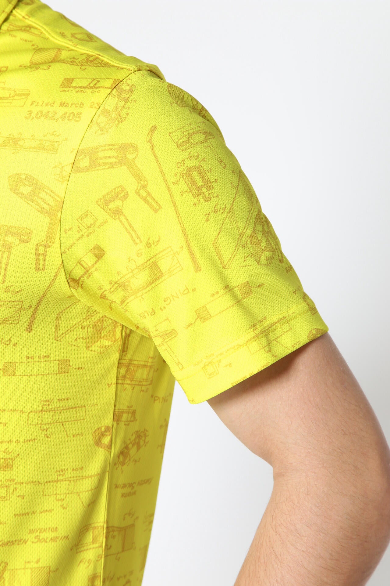 PING パターンプリント 半袖ポロシャツ Lサイズ PING APPAREL】BPパターン転写プリント クールコア 半袖