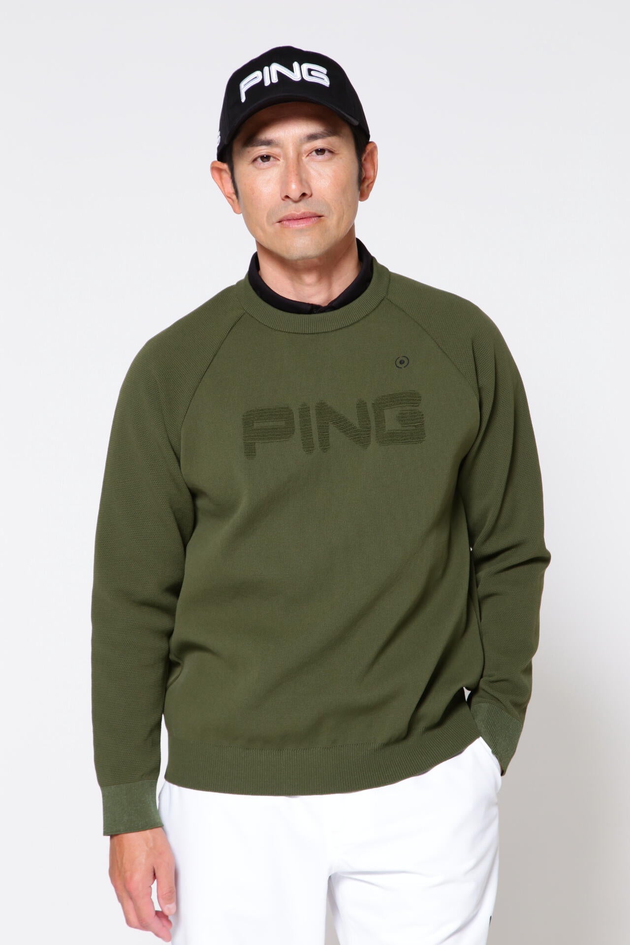新品　少難あり　ピン　PING ニットワンピース　サイズLL 送料込み PING APPAREL】ダイナホットクルーネックニットプルオーバー ＜NATIVE