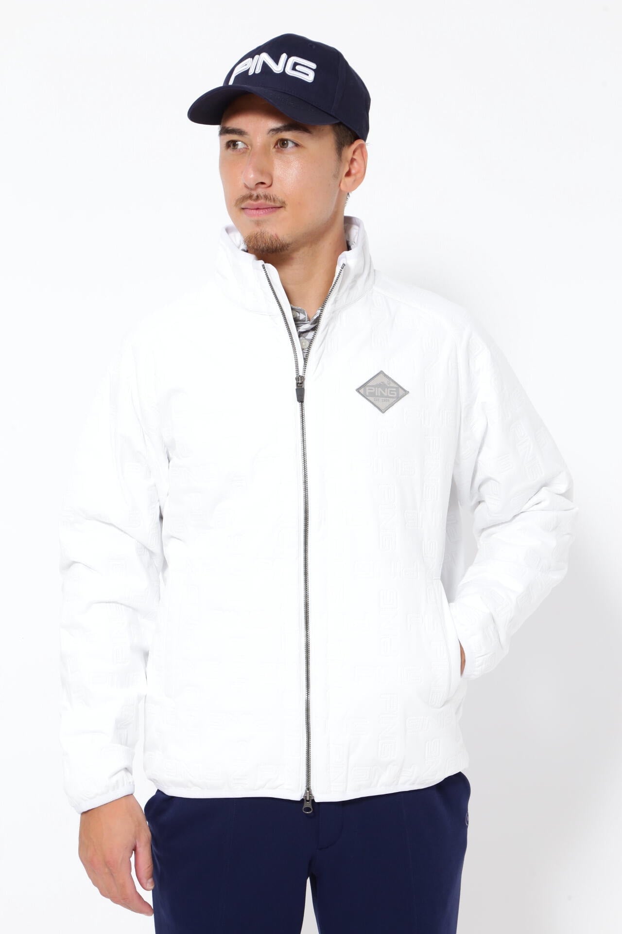 17600円★ピン PING 防風 撥水 中綿 ブルゾン ★LL PING APPAREL】ソニックキルト防風撥水中綿ブルゾン ＜NATIVE＞ (MENS