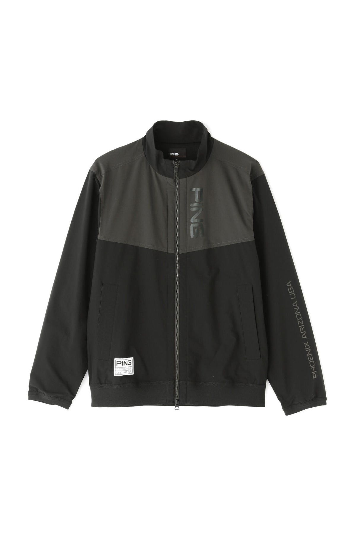 【PING APPAREL】撥水バイカラーフルジップ ストレッチブルゾン ＜GOLD＞ (MENS)