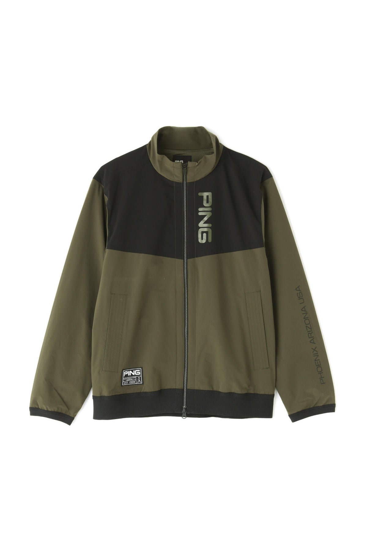 【PING APPAREL】撥水バイカラーフルジップ ストレッチブルゾン ＜GOLD＞ (MENS)