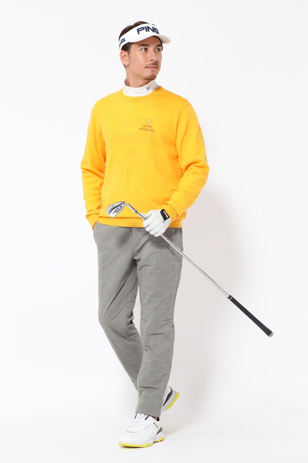 J•T商品 PING APPAREL】PINGモノグラム柄ソニックキルト防風撥水中綿5ポケット