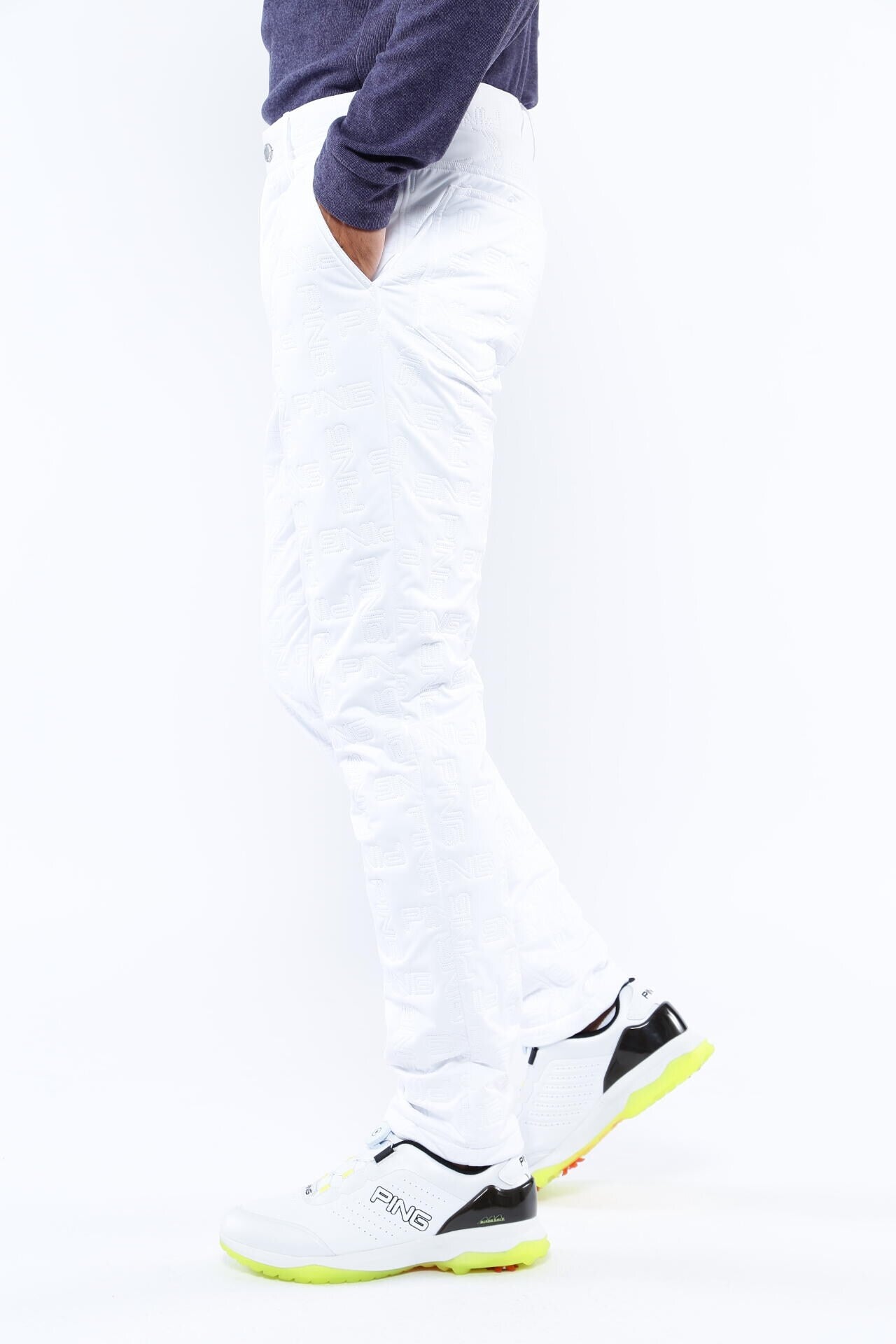 PING APPAREL】PINGモノグラム柄ソニックキルト防風撥水中綿5ポケット