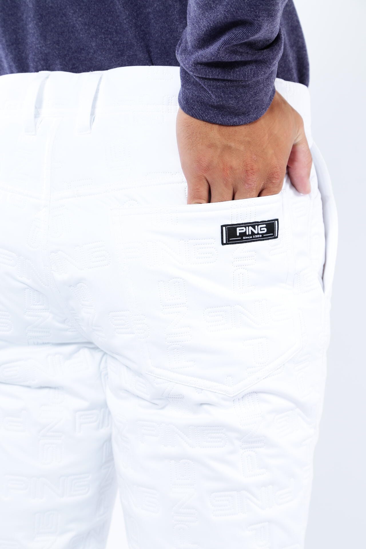 PING APPAREL】PINGモノグラム柄ソニックキルト防風撥水中綿5ポケット