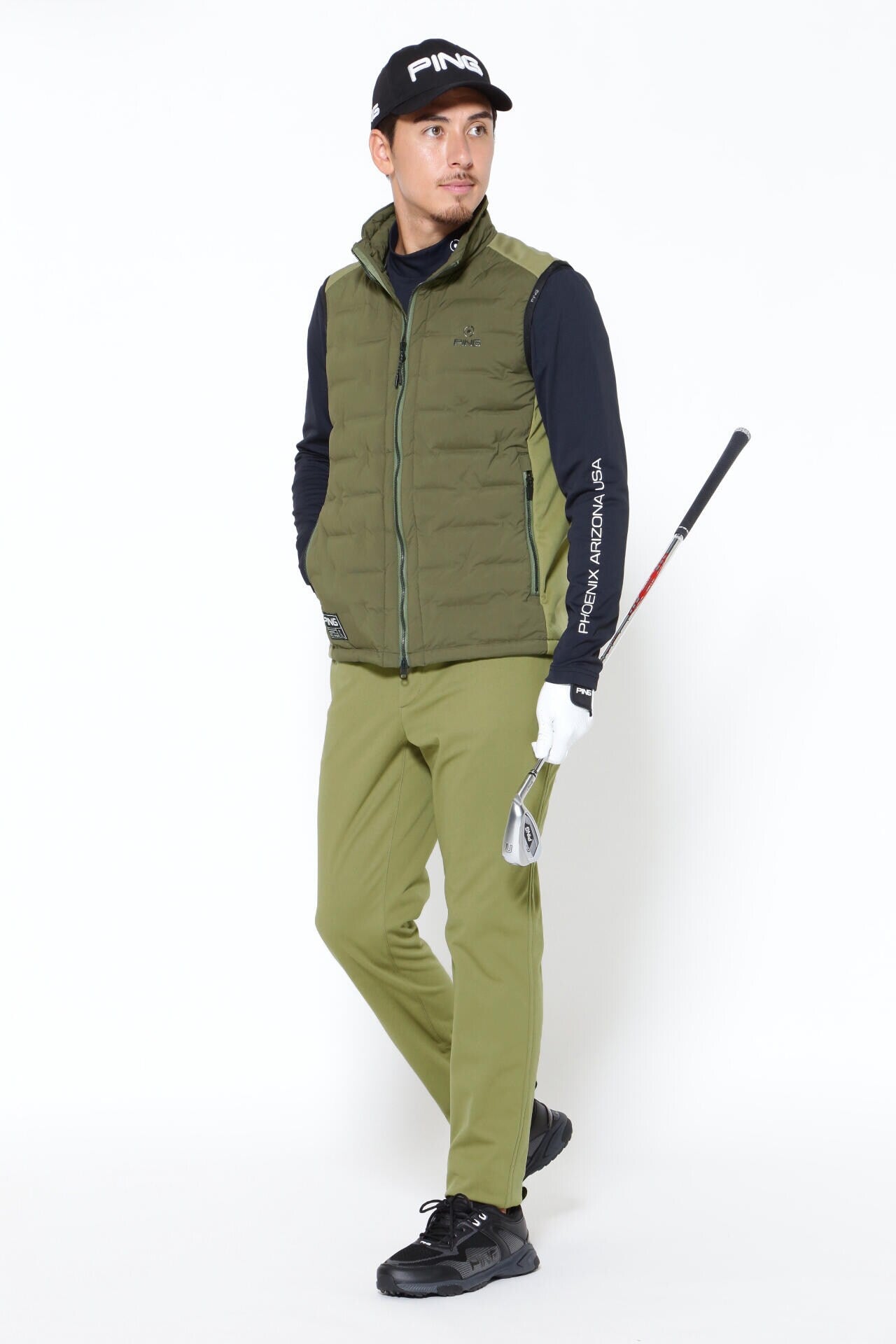 【PING APPAREL】全方向ストレッチボンディング 5ポケットパンツ ＜GOLD＞ (MENS)