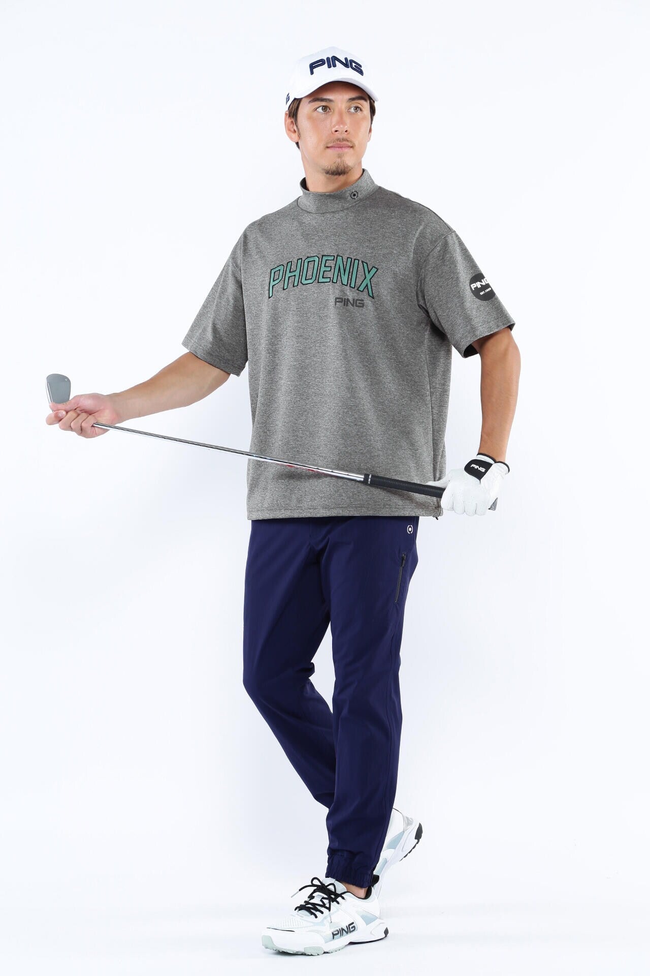 PING APPAREL】4WAYストレッチ撥水コーデュラナイロン6ポケット