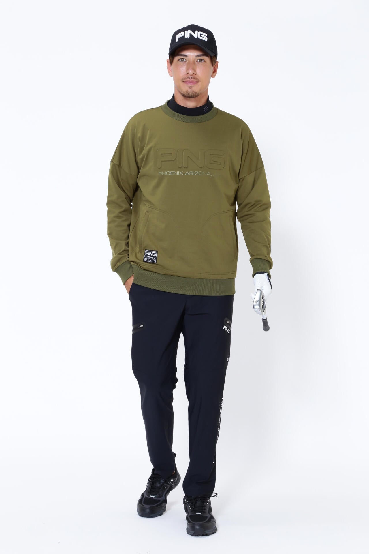 【PING APPAREL】エコブルー ハイテンションテーパードパンツ ＜GOLD＞ (MENS)