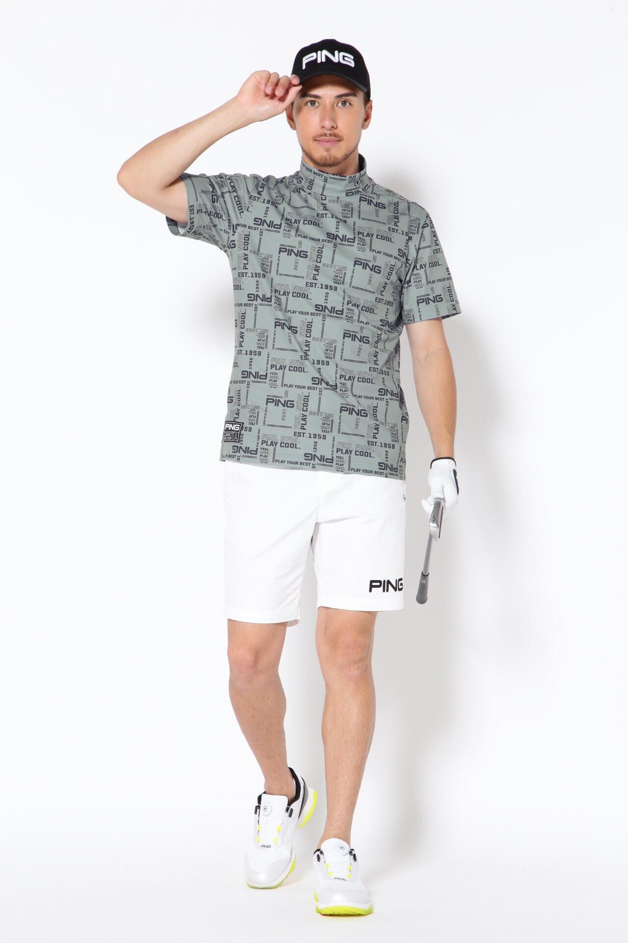 PING APPAREL】2WAYストレッチ 吸水速乾 UV ショートパンツ (MENS